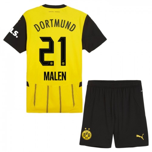 Fotbollskläder Barn Borussia Dortmund Malen 21 Hemmatröja 2024-25 - Kortärmad Fotbollskläder Barn Borussia Dortmund Malen 21 Hemmatröja 2024-25 - Kortärmad